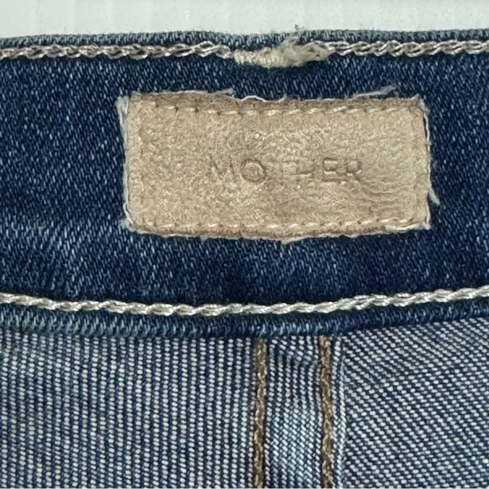 MOTHER The Insider Crop Step Fray Jeans Sweet & Sassy Wash Size 29 - Picture 5 of 11